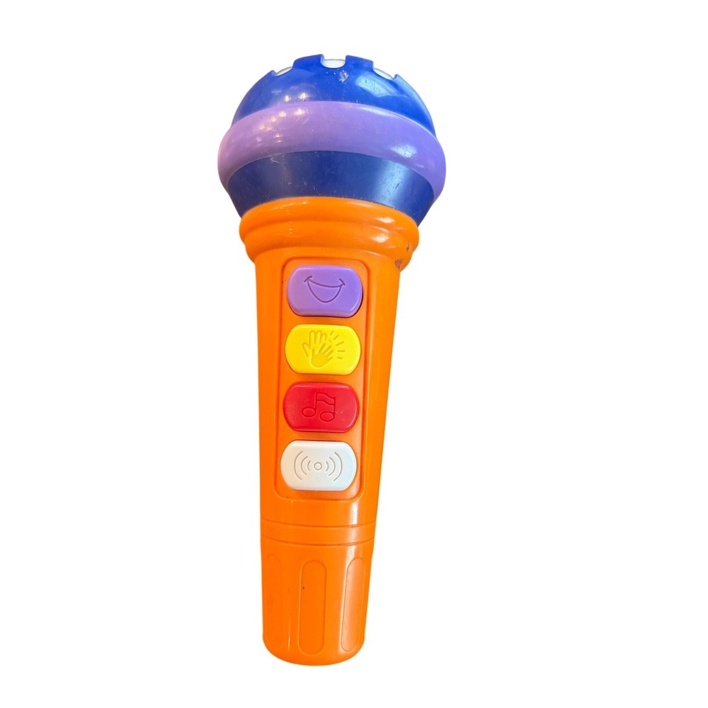 Jim Henson Sid the Science Kid Orange Toy Microphone Sound Effects Interactive
